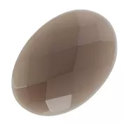 Cabochon ovale sfaccettato mm. 18x13 Smoky Quartz