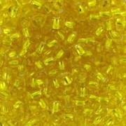 Perla rocailles Preciosa 11/0 2 mm - Citrine Silver Lined x10 g