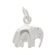 Ciondolo elefante mm. 10 in Argento x1