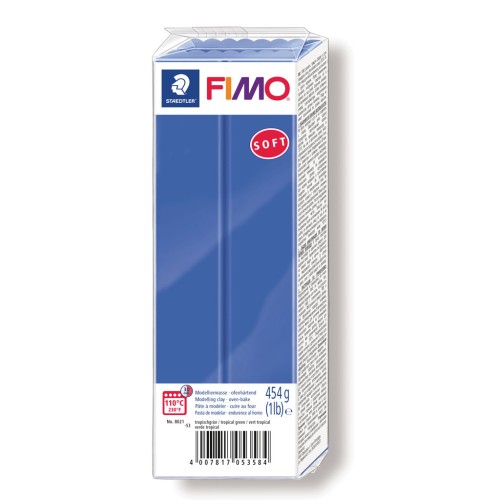 Pasta da modellare Fimo Soft gr. 454 Blue Brillant (n°33)