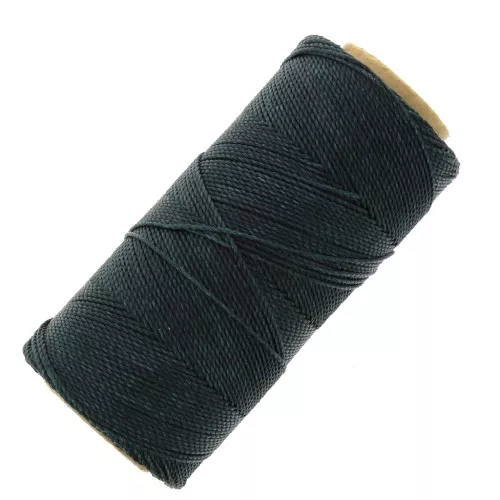 Bobina di filo cerato Linhasita per micro macramè 1 mm - Bleu d'Orage (202) x168m