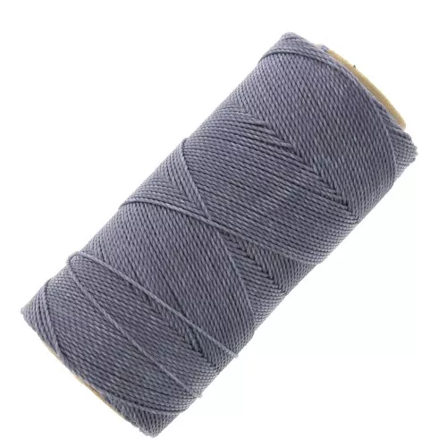 Bobina di filo cerato Linhasita per micro macramè 1 mm - Grigio malva (227) x168m