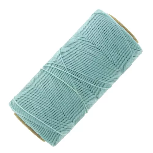 Bobina di filo cerato Linhasita per micro macramè 1 mm - Azzurro (605) x168m