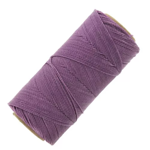 Bobina di filo cerato Linhasita per micro macramè 1 mm - Lilla antico (236) x168m