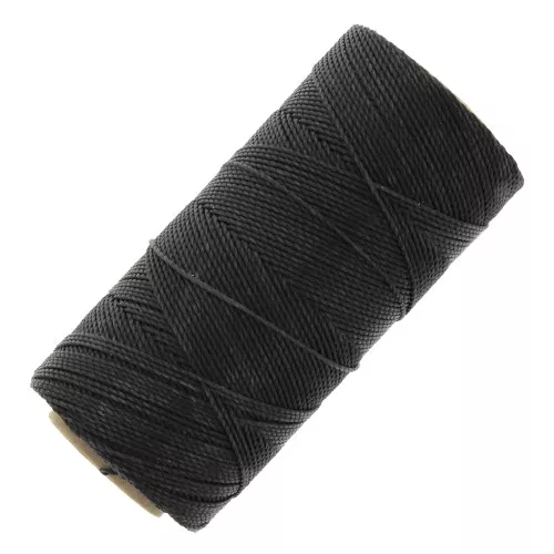 Bobina di filo cerato Linhasita per micro macramè 0,5 mm - Marrone scuro (210) x335m