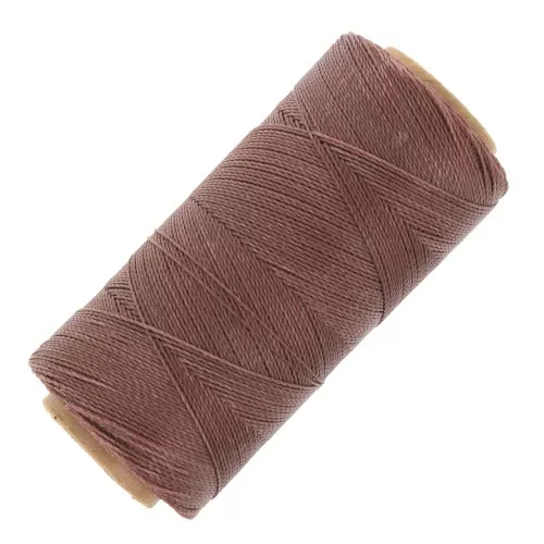 Bobina di filo cerato Linhasita per micro macramè 0,5 mm - Nocciola (567) x335m