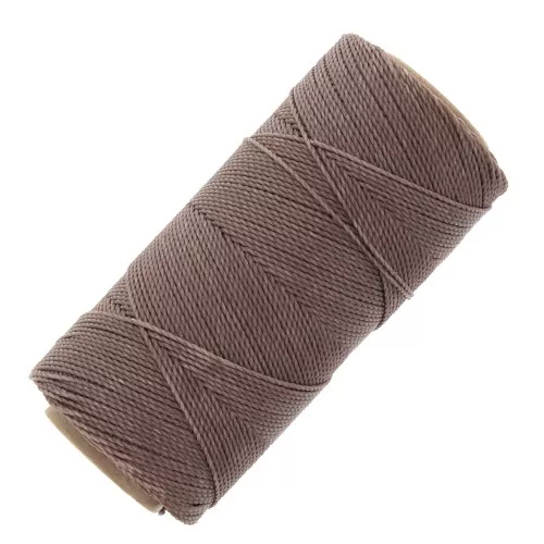 Bobina di filo cerato Linhasita per micro macramè 0,5 mm - Taupe (366) x335m