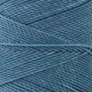 Bobina di filo cerato Linhasita per micro macramè 0,5 mm - blu Capri (226) x335m