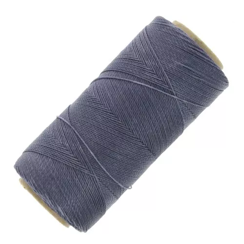 Bobina di filo cerato Linhasita per micro macramè 0,5 mm - Grigio malva (227) x335m