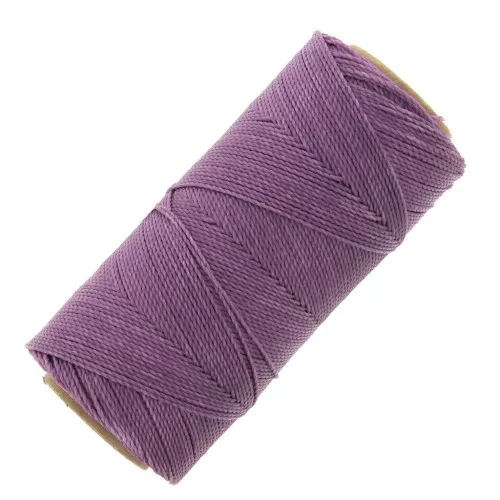 Bobina di filo cerato Linhasita per micro macramè 0,5 mm - Lilla antico (236) x335m