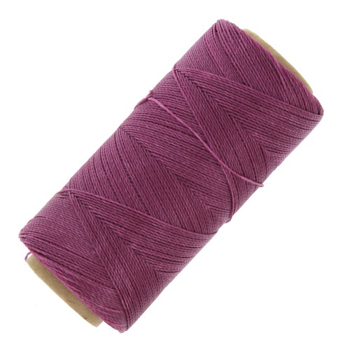 Bobina di filo cerato Linhasita per micro macramè 0,5 mm - Plum (360) x335m