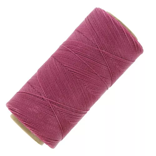 Bobina di filo cerato Linhasita per micro macramè 0,5 mm - Orchidea chiara (903) x335m
