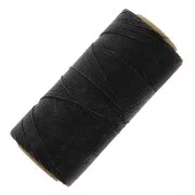 Bobina di filo cerato Linhasita per micro macramè 0,75 mm - Marrone scuro (210) x228m