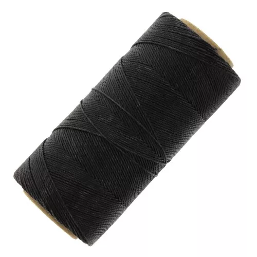 Bobina di filo cerato Linhasita per micro macramè 0,75 mm - Marrone scuro (210) x228m