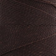 Bobina di filo cerato Linhasita per micro macramè 0,75 mm - Caffè (496) x228m