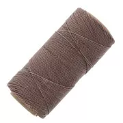 Bobina di filo cerato Linhasita per micro macramè 0,75 mm - Taupe (366) x228m