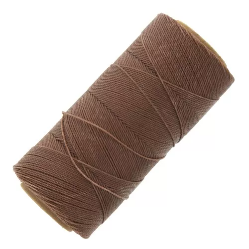 Bobina di filo cerato Linhasita per micro macramè 0,75 mm - Sabbia (214) x228m