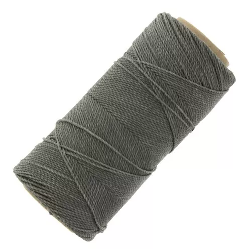 Bobina di filo cerato Linhasita per micro macramè 0,75 mm - Terre d'ombre (206) x228m