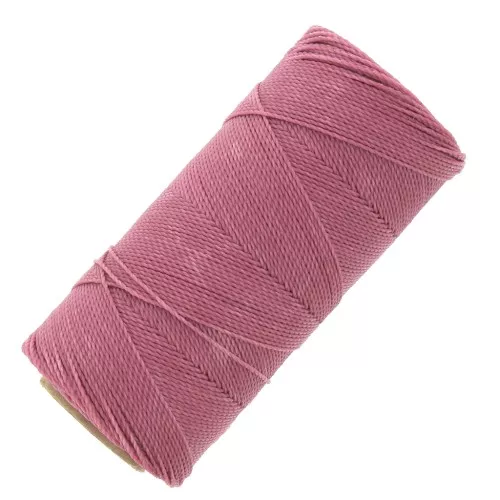 Bobina di filo cerato Linhasita per micro macramè 0,75 mm - Dusty Rose (962) x228m