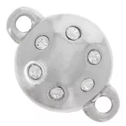 Chiusura magnetica mm. 11 rodio Strass Crystal