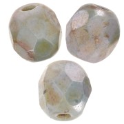 Sfaccettate mm. 4 Chalk White Blue Luster x50|raw }}