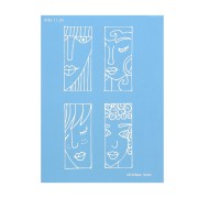 Silk Screen Moiko per pasta polimerica 74x105 mm Volti 2 Nevenka Sabo 11.2