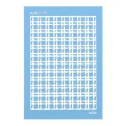 Silk Screen Moiko per pasta polimerica 74x105 mm Quadrati Retró 11.05