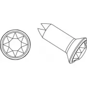 Rivetto PureCrystal 53005 8 mm Jet/Dorato x1