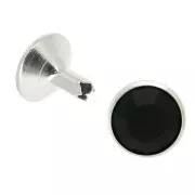 Rivetto PureCrystal 53006 9 mm Jet/Argentato  x1