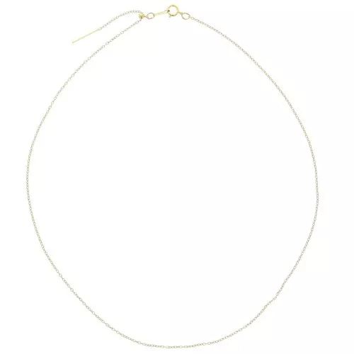 Girocollo regolabile maglia forzatina 1.1 mm Gold filled x45 cm