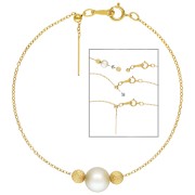 Bracciale regolabile maglia forzatina 1.1 mm Gold filled x19 cm