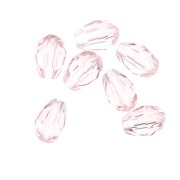 Perline a goccia in vetro sfaccettato 6x8 mm - Rosalina x20|raw }}