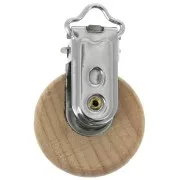 Clip amovibile portaciuccio 46 mm in legno - Naturale x1