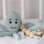 Clip amovibile portaciuccio 46 mm in legno - Naturale x1