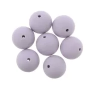 Perle in silicone 15 mm per porta-ciuccio - Lavanda x7