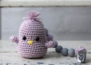 Perle in silicone 15 mm per porta-ciuccio - Lavanda / Grigio / Biancox7