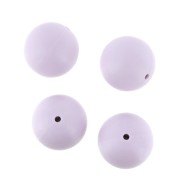 Perle in silicone 18 mm per porta-ciuccio - Lavanda x4