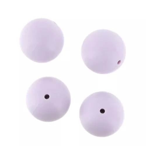 Perle in silicone 18 mm per porta-ciuccio - Lavanda x4