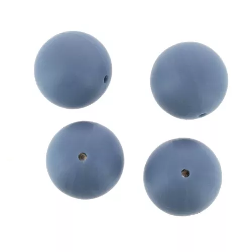 Perle in silicone 18 mm per porta-ciuccio - Blue Jeans x4
