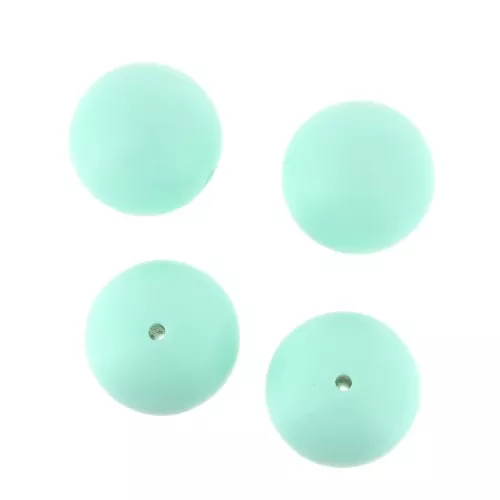 Perle in silicone 18 mm per porta-ciuccio - Mint x4