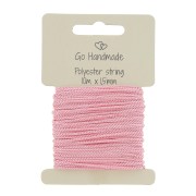 Cordone in poliestere 1.5 mm per attacco-ciuccio - Rosa x10 m|raw }}