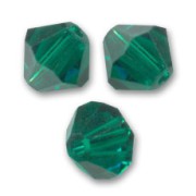 PureCrystal 5328 Biconi di cristallo da 2,5 mm - Smeraldo x50