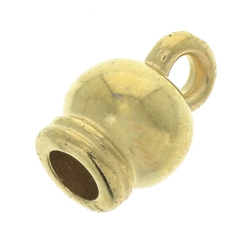 Terminali per creazione di bijoux spirale o per cordone 3 mm - Dorato con oro finox4