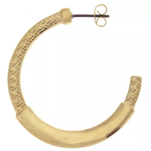 Orecchini in zamac da decorare - etnico 39 mm - Dorato con oro fino x2