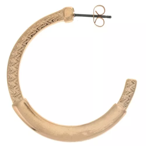 Orecchini in zamac da decorare - etnico 39 mm - Oro rosa x2