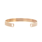 Bracciale rigido in ottone 2 fori 6x150 mm - Oro rosa x1|raw }}