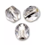 Sfaccettate mm. 6 Crystal Silver Lined x25