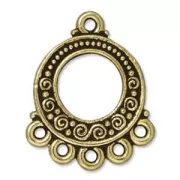 Separatore tondo 5 file mm. 22 dorato brunito x1