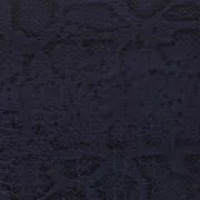 Tessuto similpelle Coccodrillo motivo serpente - Blu marino / Nero x50cm