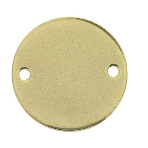 Intercalaire rond 2 fori  20 mm en Acier inox Dorato x1